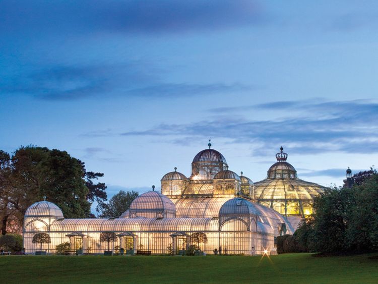 Royal Greenhouses of Laeken at night Royal Greenhouses of Laeken at night